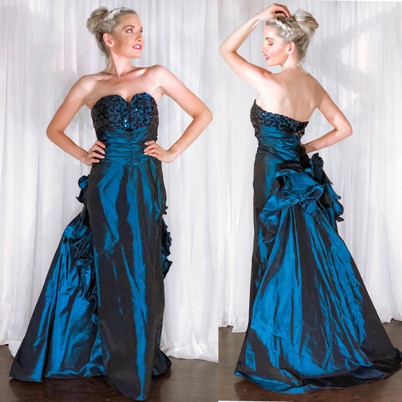 Alfred Angelo Dresses & Skirts - Vintage Blue A-Line Pageant Prom Dress